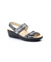 Sandalias Mujer Piel Negro Plantilla Extraible Ancho Especial JAM-505045,50 €