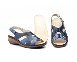 Sandalias Mujer Piel Marino Plantilla Extraible Ancho Especial JAM-5051 45,50 €