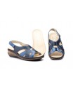 Sandalias Mujer Piel Marino Plantilla Extraible Ancho Especial JAM-5051 45,50 €