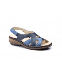 Sandalias Mujer Piel Marino Plantilla Extraible Ancho Especial JAM-5051 45,50 €