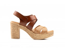 Sandalias Mujer Piel Cuero Tacón Velcro LIMÓN-19008-MARÍA45,50 €