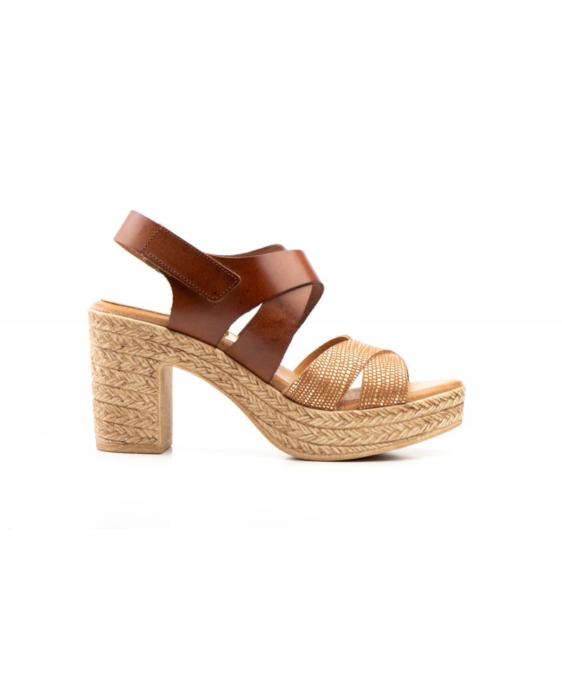 Sandalias Mujer Piel Cuero Tacón Velcro LIMÓN-19008-MARÍA45,50 €