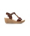 Sandalias Mujer Piel Tubular Flores Cuña Limón LIMÓN-7750 39,90 €