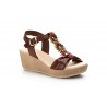 Sandalias Mujer Piel Tubular Flores Cuña Limón LIMÓN-7750 39,90 €