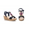 Sandalias Mujer Piel Tubular Marino Flores Cuña Limón LIMÓN-7750 39,90 €