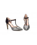 copy of Zapatos Mujer Fiesta Rivera Nude Platino Brillante Tacón Pomares POMARES-51849,00 €