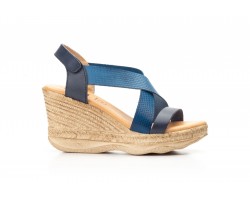 Sandalias Plataforma Mujer Piel Azul Gel DSD DSD-702245,50 €