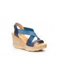 Sandalias Plataforma Mujer Piel Azul Gel DSD DSD-702245,50 €