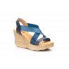 Sandalias Plataforma Mujer Piel Azul Gel DSD DSD-702245,50 €