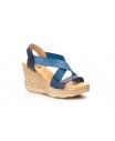 Sandalias Plataforma Mujer Piel Azul Gel DSD DSD-702245,50 €