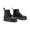 Botas Militares Mujer Piel Negro Plataforma Cordones JAM-606369,89 €