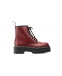 Botas Militares Mujer Piel Burdeos Plataforma Cordones JAM-6063 69,89 €