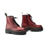 Botas Militares Mujer Piel Burdeos Plataforma Cordones JAM-6063 69,89 €