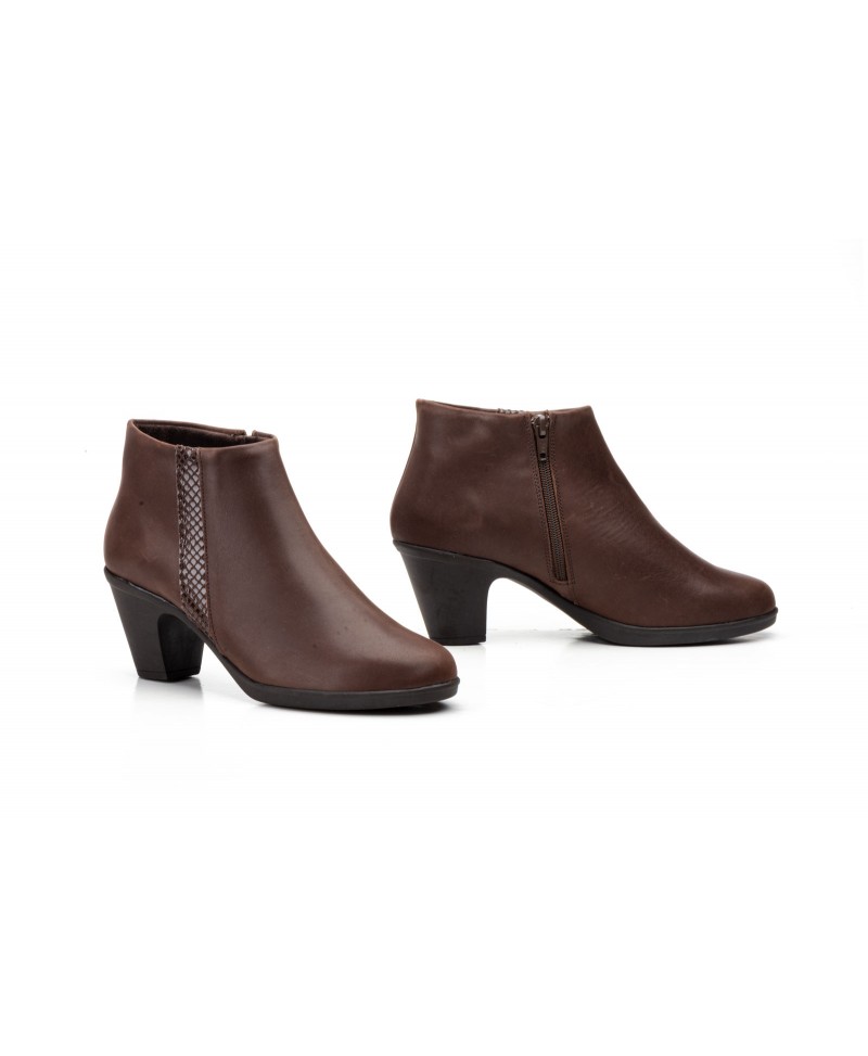 Botines de Mujer Piel Marrón con Cremallera JAM JAM-44045,00 €