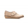 Zapatos Mujer Piel Taupe Velcro JAM AE-391