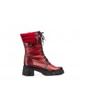 Botas Militares Mujer Piel Burdeos Cordones Iberico JAM-5790 59,50 €