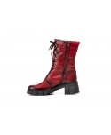 Botas Militares Mujer Piel Burdeos Cordones Iberico JAM-5790 59,50 €