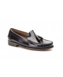 Castellanos Hombre Piel Negro Borlas Suela Cuero CA-103 59,50 €