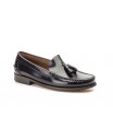 Castellanos Hombre Piel Negro Borlas Suela Cuero CA-103 59,50 €