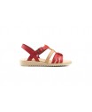 Sandalias Niña Piel Rojo Naranja Hebilla 807-ROJO-NARANJA 39,90 €