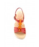 Sandalias Niña Piel Rojo Naranja Hebilla 807-ROJO-NARANJA 39,90 €