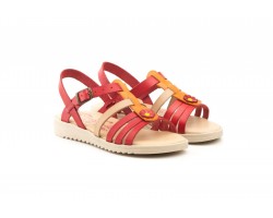 Sandalias Niña Piel Rojo Naranja Hebilla 807-ROJO-NARANJA 39,90 €