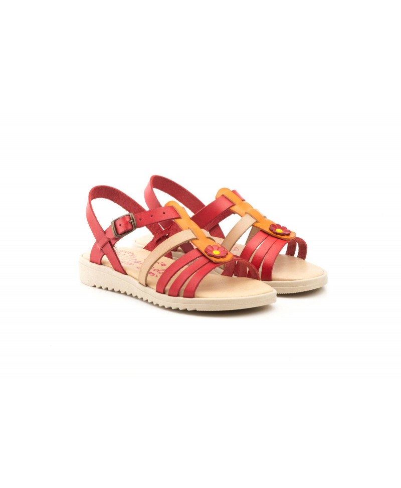 Sandals Girl Skin Red Orange Buckle 807-ROJO-NARANJA39,90 €