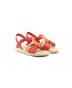 Sandalias Niña Piel Rojo Naranja Hebilla 807-ROJO-NARANJA 39,90 €