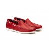 Náuticos Hombre Piel Rojo Suela Blanca Sachini SCN-1060 49,00 €