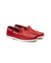 Náuticos Hombre Piel Rojo Suela Blanca Sachini SCN-1060 49,00 €