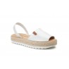 Menorquinas Mujer Piel Blanco Yute Plataforma 7066 29,90 €