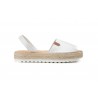 Menorquinas Mujer Piel Blanco Yute Plataforma 7066 29,90 €