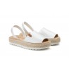 Menorquinas Mujer Piel Blanco Yute Plataforma 7066 29,90 €