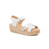 Sandalias Mujer Piel Blanco Plata Gel AE-64029,90 €