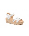 Sandalias Mujer Piel Blanco Plata Gel AE-640 29,90 €