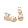 Sandalias Mujer Piel Blanco Plata Gel AE-640 29,90 €