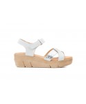 Sandalias Mujer Piel Blanco Plata Gel AE-640 29,90 €