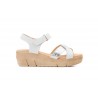 Sandalias Mujer Piel Blanco Plata Gel AE-640 29,90 €