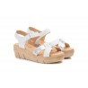 Sandalias Mujer Piel Blanco Plata Gel AE-640 29,90 €