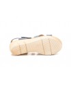 Sandalias Mujer Piel Marino Plata Gel AE-640 29,90 €