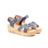 Sandalias Mujer Piel Marino Plata Gel AE-640 29,90 €