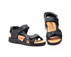 Sandalias Califonianas Hombre Piel Negro Morxiva MX-3700744,90 €