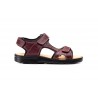 Sandalias Californianas Hombre Piel Burdeos Morxiva MX-37007 44,90 €