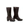 Botas Mujer Caña Piel Marrón Tacón Hebillas JAM-151069,89 €