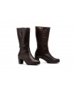 Botas Mujer Caña Piel Marrón Tacón Hebillas JAM-151069,89 €