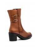 Botas Mujer Piel Cuero Hebillas Tacón JAM-90686 69,89 €