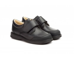 Shoes Schoolboy Child Black Leather Closure Type Velcro Serna SERNA-101244,90 €