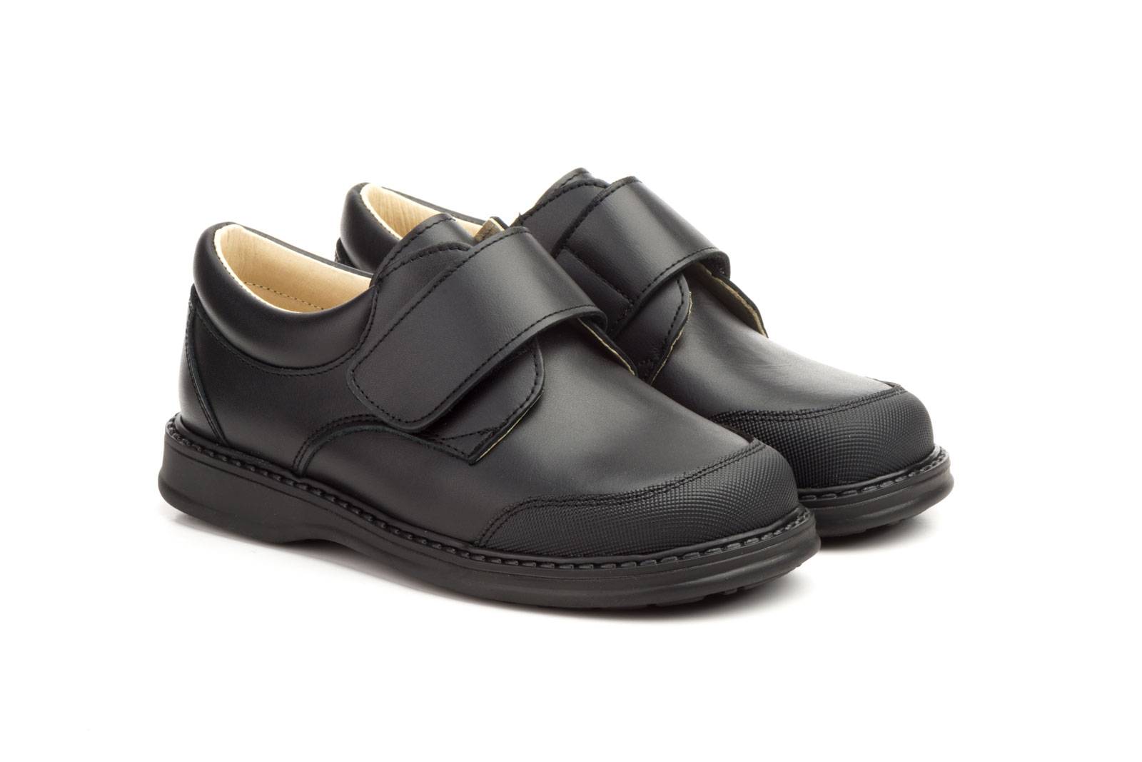 Shoes Schoolboy Child Black Leather 