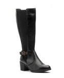 Botas Alta Mujer Piel Negra Tacón 95220 74,95 €