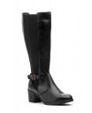 Botas Alta Mujer Piel Negra Tacón 95220 74,95 €
